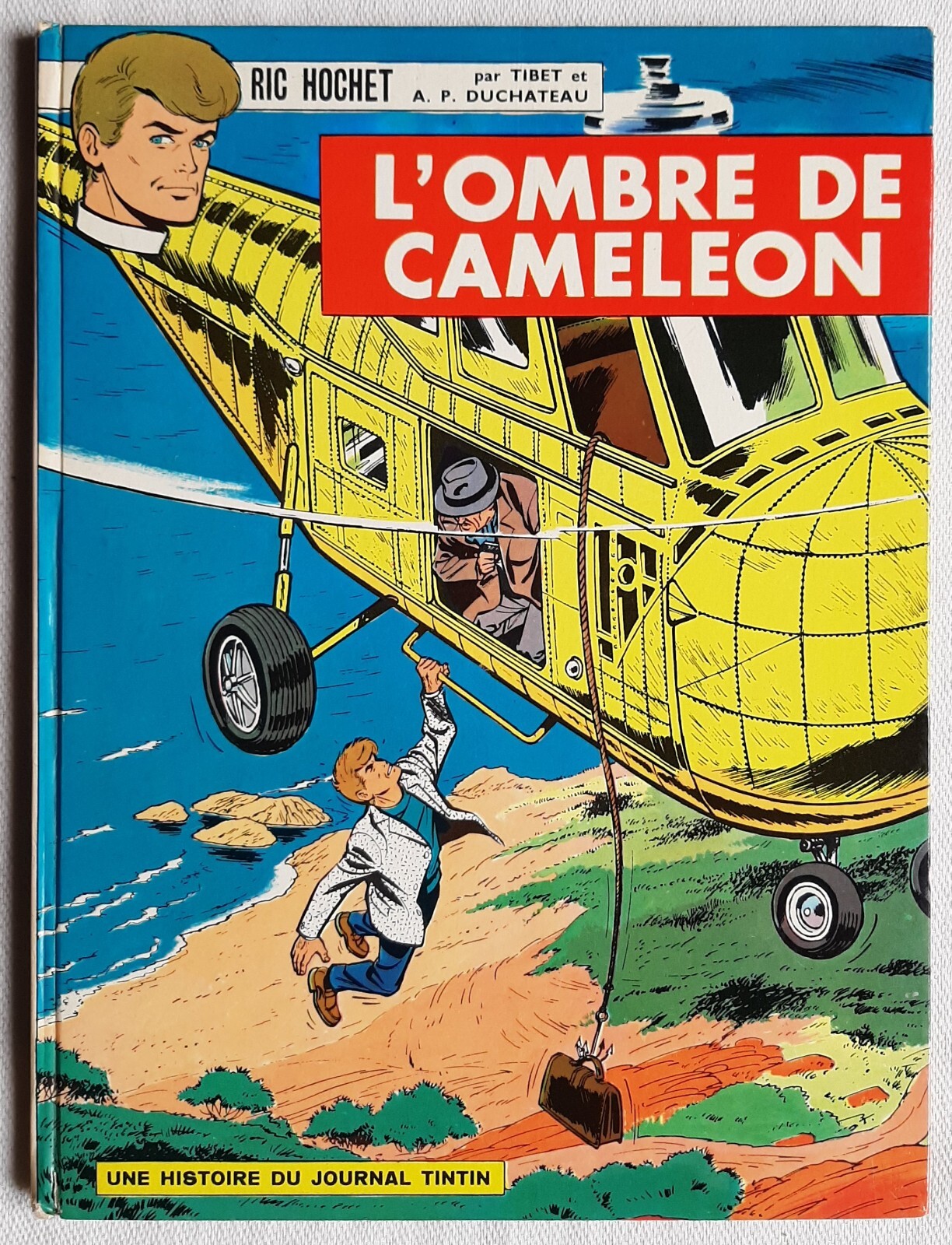 RIC HOCHET  L'OMBRE DE CAMELEON (TIBET) RARISSIME EO 1966 COTE 300 EUROS