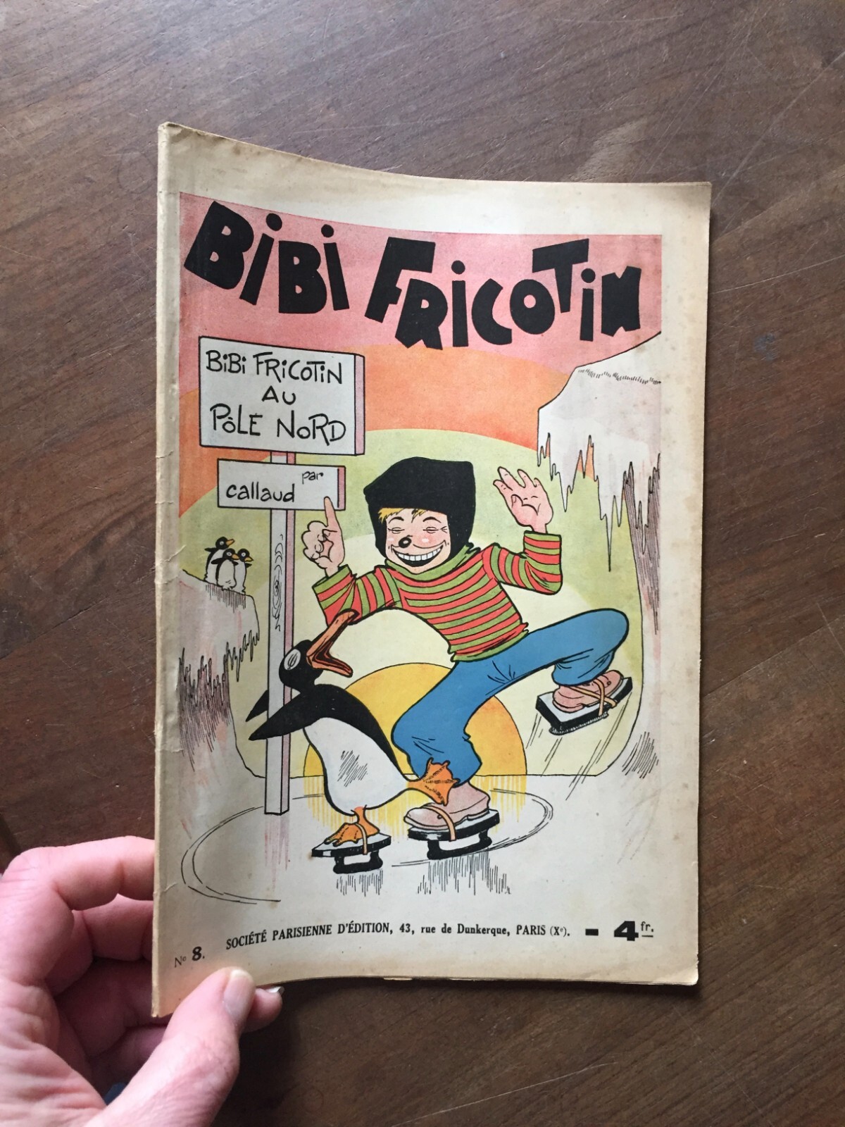 ALBUM BD CALLAUD BIBI FRICOTIN 8 au pole nord spe eo 1936