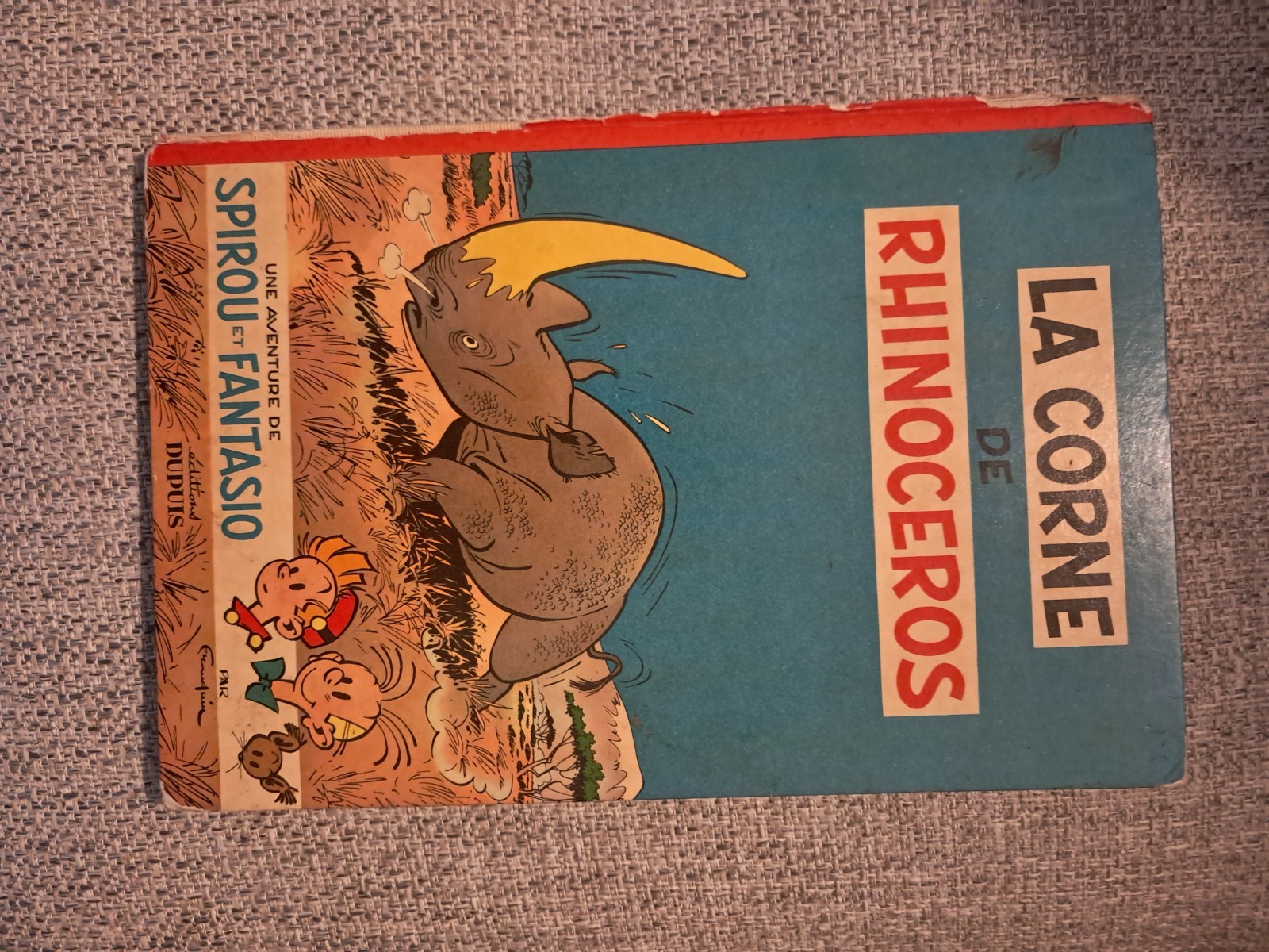SPIROU et FANTASIO La Corne de Rhinocéros EO française 1955