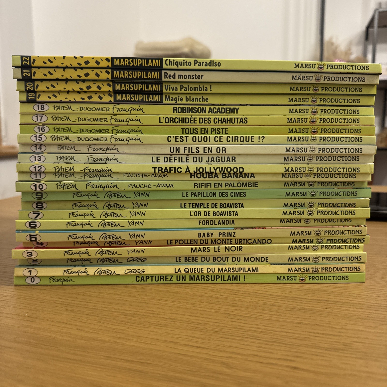 Lot 23 Marsupilami Du Tome 0 À 22 EO - Franquin Gotem Greg - Marsu Productions